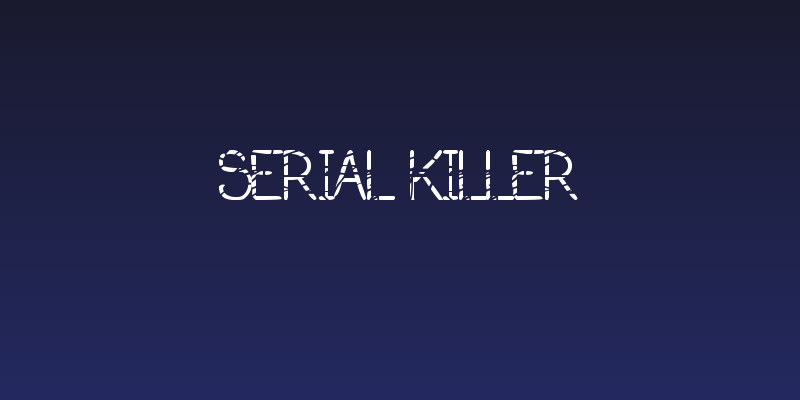 serial killer Social Header