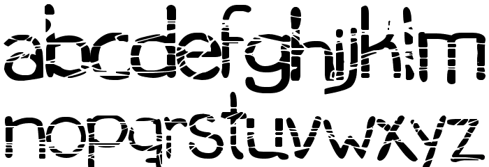 serial killer Font LOWERCASE
