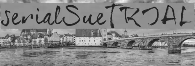 serialSue_TRIAL Font examples