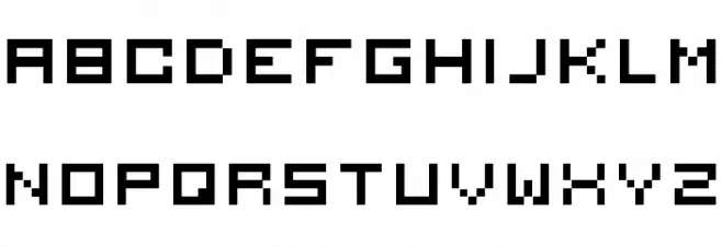 serious2 Schriftart Groß