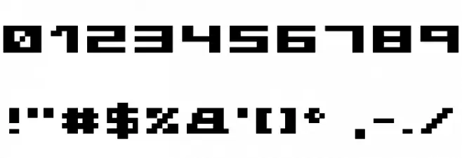 serious3b Font OTHER CHARS