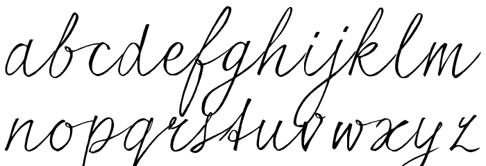 seriousSally_Trial Font LOWERCASE