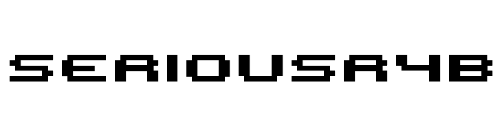 seriousr4b  フリーフォントのダウンロード