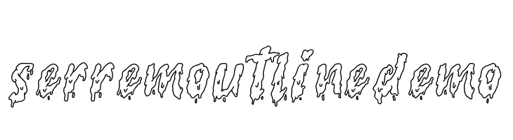 serrem outline demo  Frei Schriftart Herunterladen
