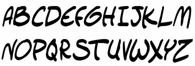 setlist TBS Bold Italic Caratteri MAIUSCOLE