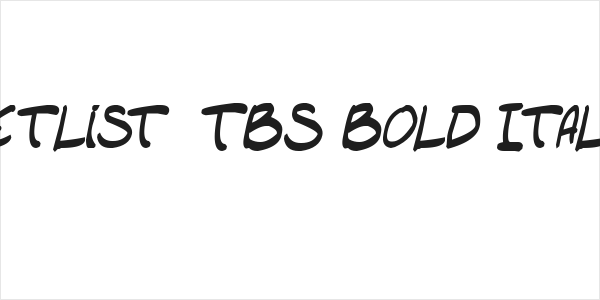 setlist  TBS Bold Italic Logo
