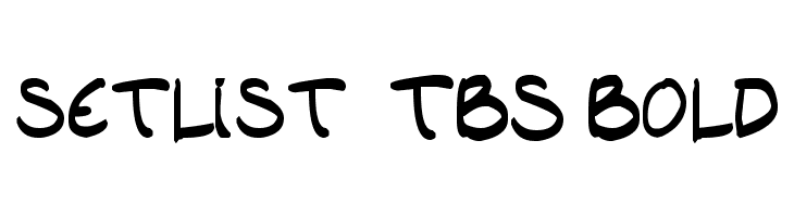 setlist  TBS Bold  les polices de caractères gratuit tlcharger