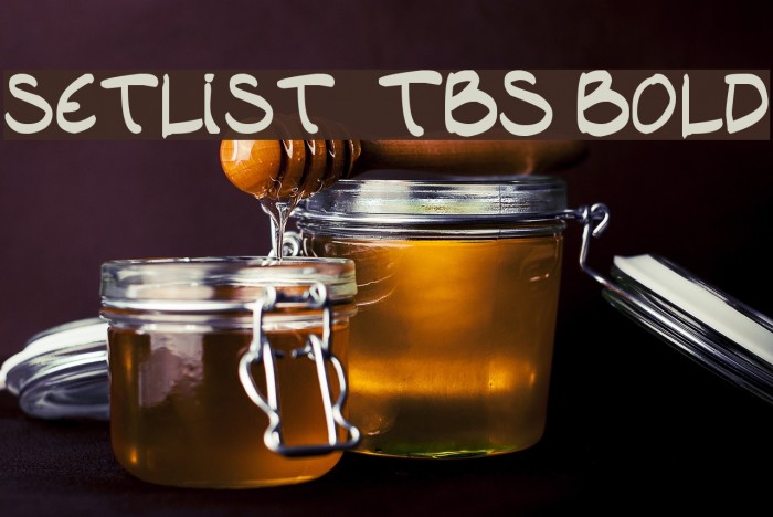 setlist  TBS Bold Example 1