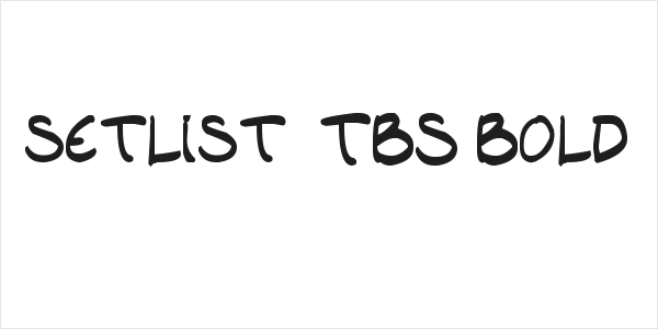 setlist  TBS Bold Logo