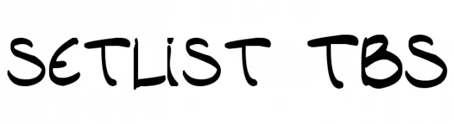 setlist  TBS  Free Fonts Download