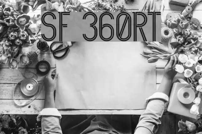 SF 360RT Font examples
