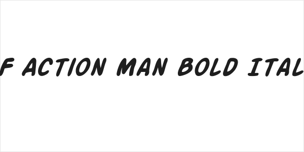 SF Action Man Bold Italic Logo
