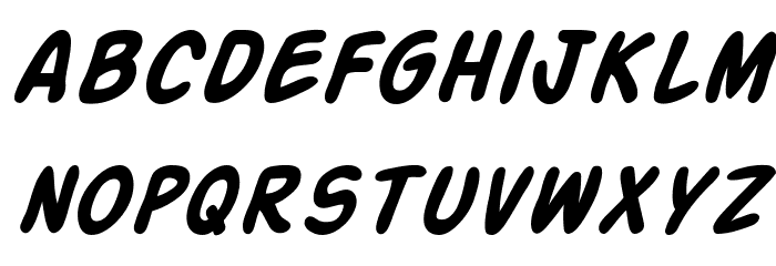 SF Action Man Bold Italic Font LOWERCASE