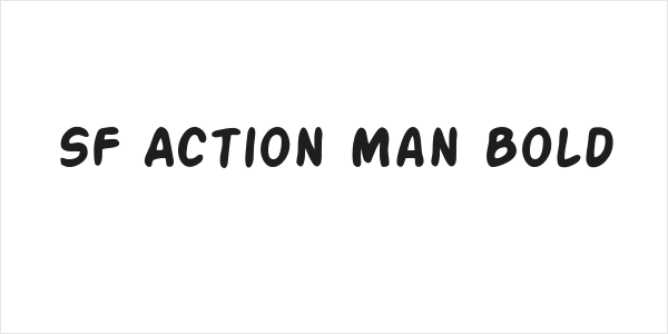 SF Action Man Bold Logo