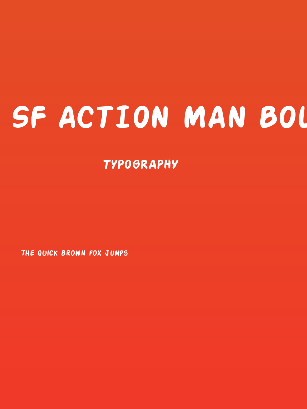 SF Action Man Bold Poster