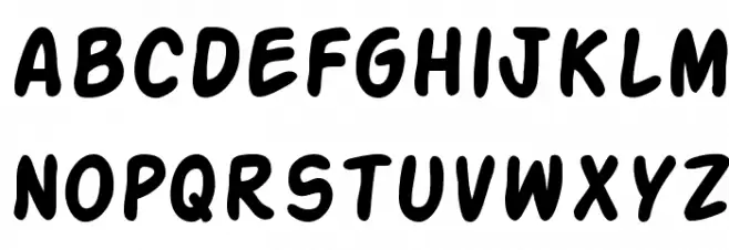 SF Action Man Bold Font LOWERCASE