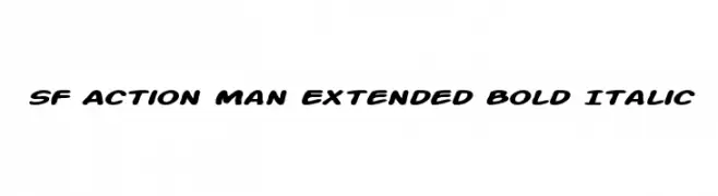 SF Action Man Extended Bold Italic  フリーフォントのダウンロード