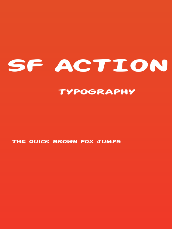 SF Action Man Extended Bold Poster