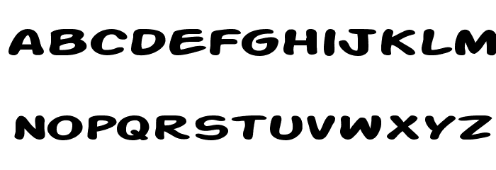 SF Action Man Extended Bold Font LOWERCASE