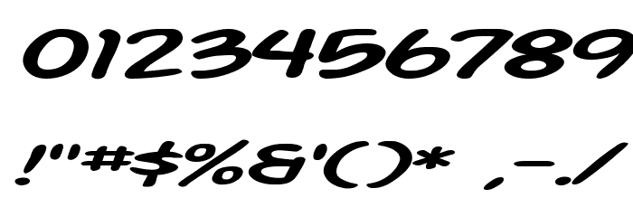 SF Action Man Extended Italic Fuentes OTROS CHARS