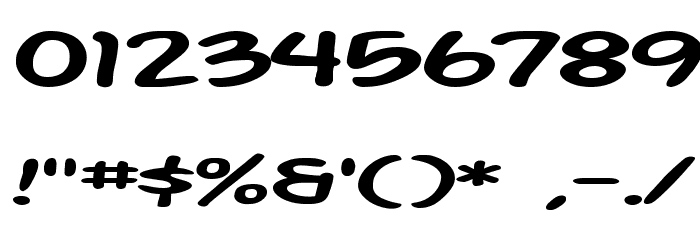 SF Action Man Extended Font OTHER CHARS