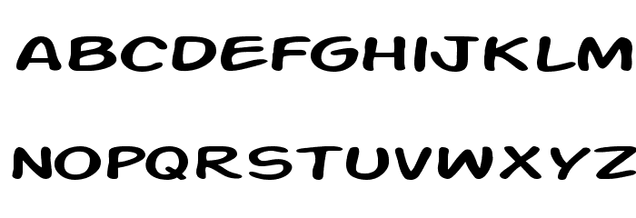 SF Action Man Extended Font LOWERCASE
