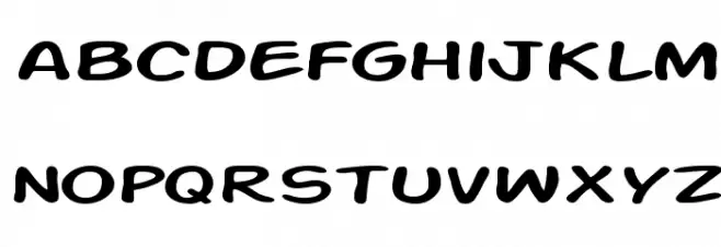 SF Action Man Extended Schriftart Kleinbuchstaben