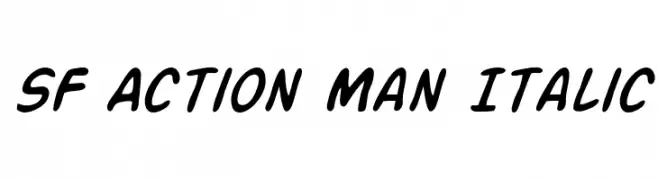 SF Action Man Italic  Free Fonts Download