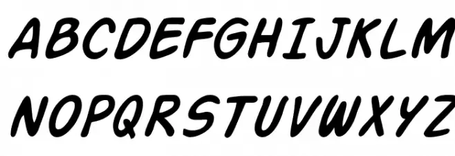 SF Action Man Italic Fonte MAIÚSCULAS