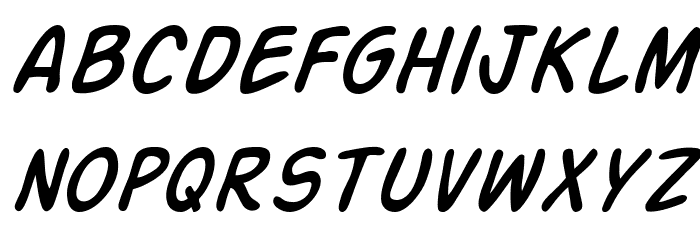 SF Action Man Italic Font LOWERCASE