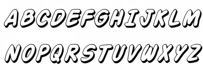 SF Action Man Shaded Italic Fonte MAIÚSCULAS