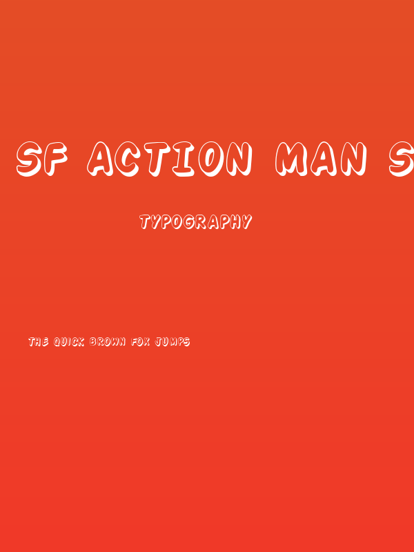 SF Action Man Shaded Poster