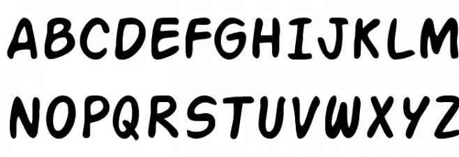 SF Action Man Schriftart Groß