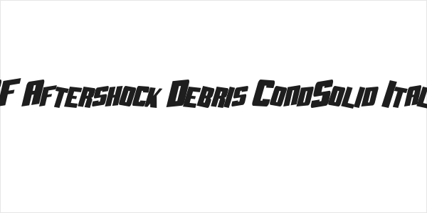 SF Aftershock Debris CondSolid Italic Logo
