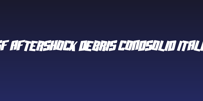 SF Aftershock Debris CondSolid Italic Social Header