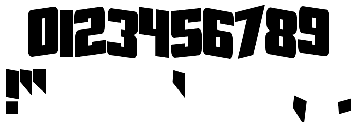 SF Aftershock Debris CondSolid Font OTHER CHARS