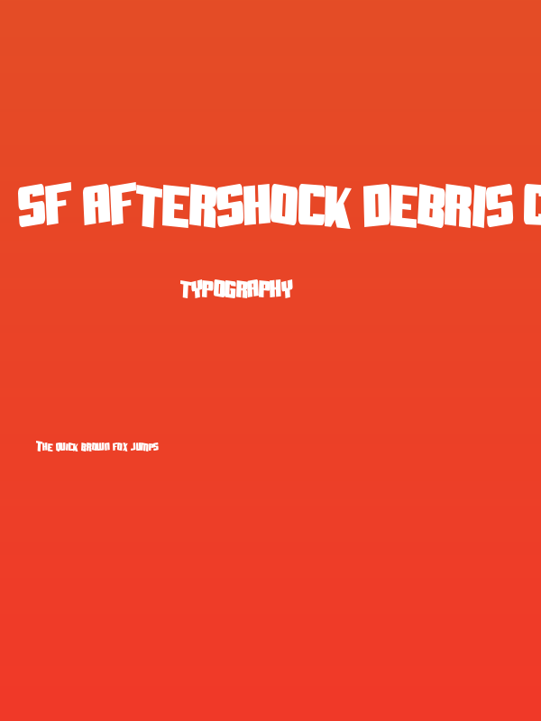 SF Aftershock Debris CondSolid Poster