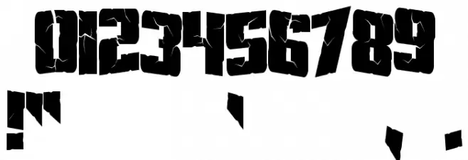 SF Aftershock Debris Condensed Font OTHER CHARS