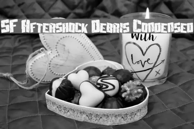 SF Aftershock Debris Condensed Font examples