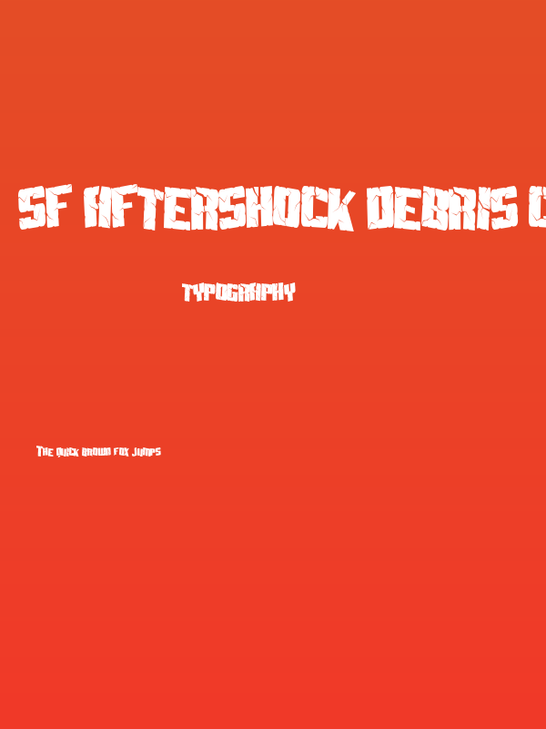 SF Aftershock Debris Condensed Poster