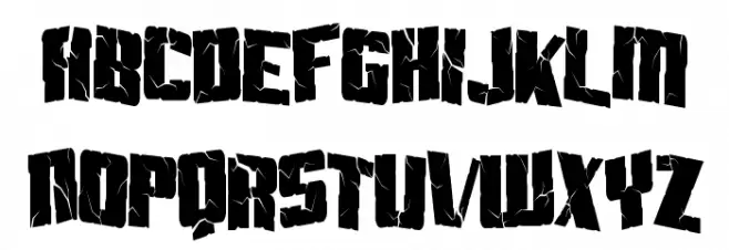 SF Aftershock Debris Condensed خط أحرف صغيرة