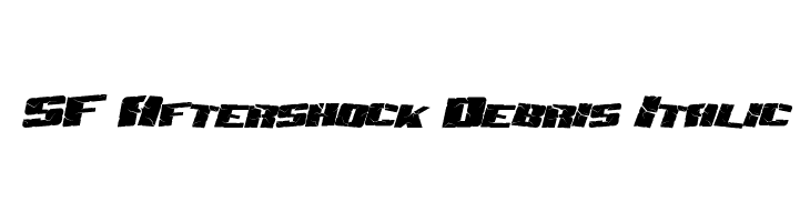 SF Aftershock Debris Italic 