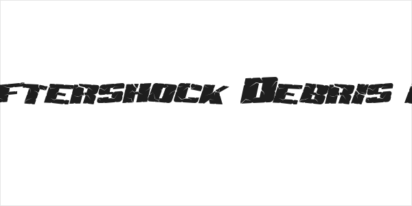 SF Aftershock Debris Italic Logo