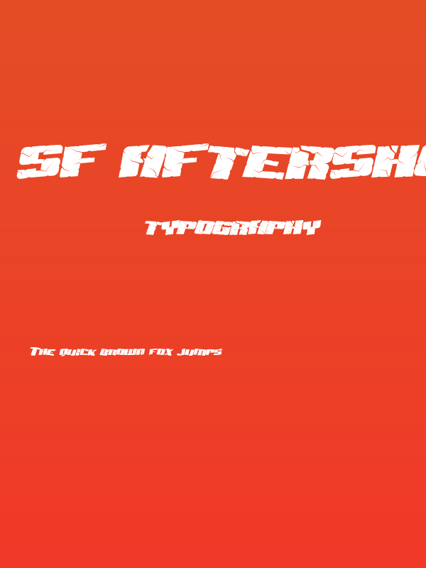 SF Aftershock Debris Italic Poster