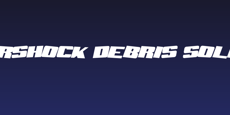 SF Aftershock Debris Solid Italic Social Header