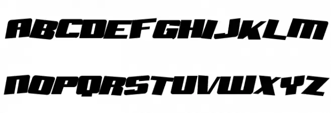 SF Aftershock Debris Solid Italic Caratteri MINUSCOLO