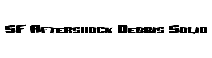 SF Aftershock Debris Solid  font caratteri gratis