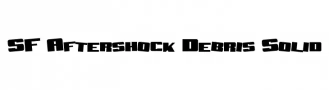 SF Aftershock Debris Solid  नि: शुल्क फ़ॉन्ट्स डाउनलोड