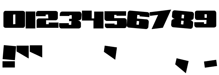 SF Aftershock Debris Solid Font OTHER CHARS