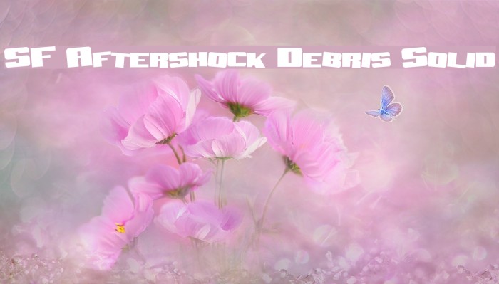SF Aftershock Debris Solid Font examples
